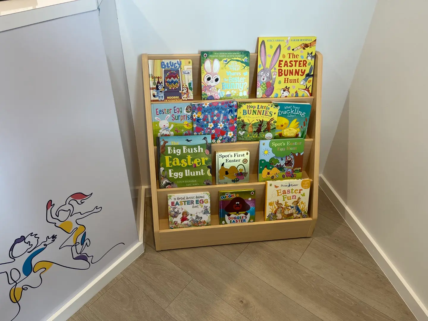 BillyLids Easter bookshelf
