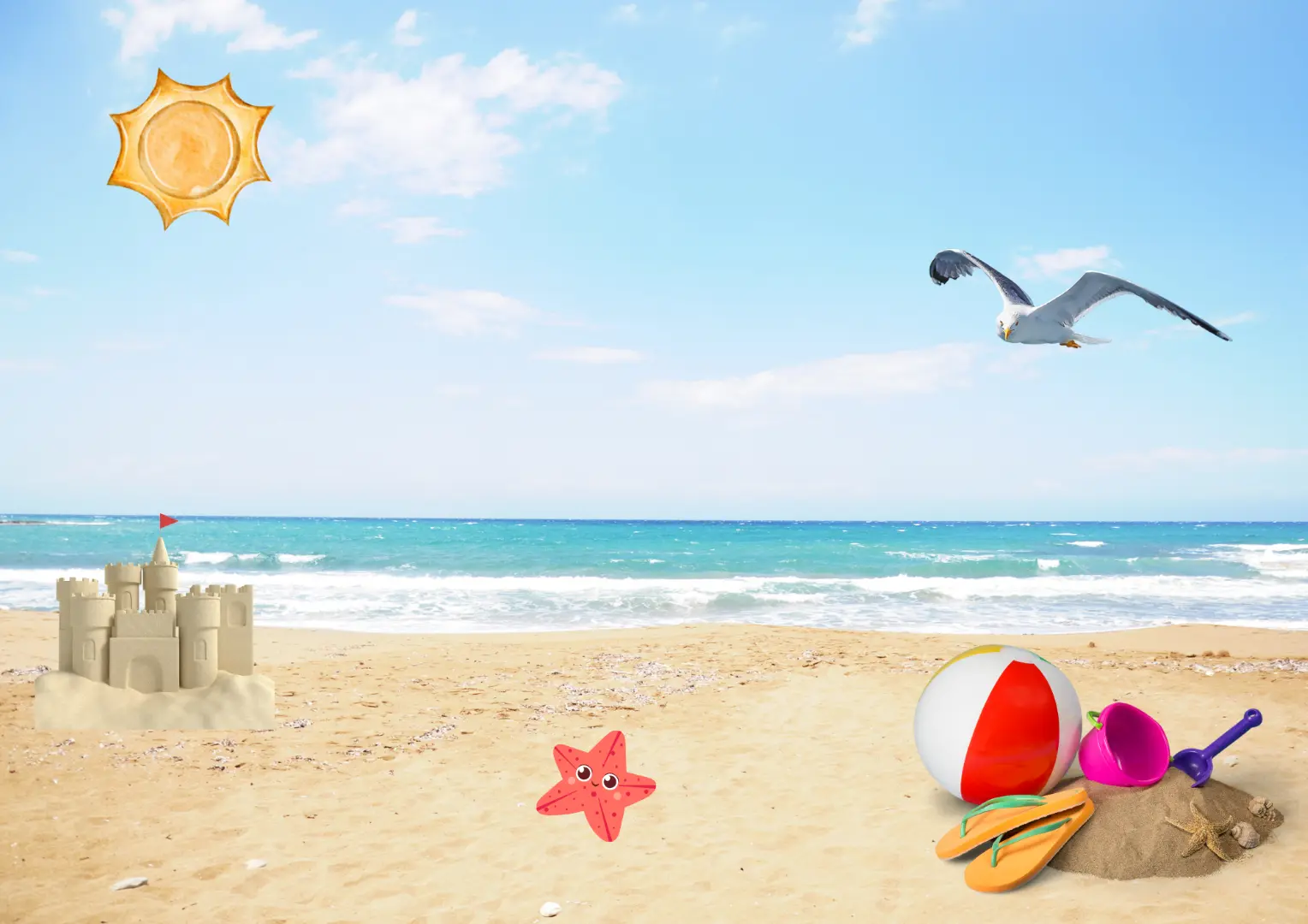 Eggciting Easter Fun: Occupational Therapy And Speech Pathology Activities For All Abilities: Part 1 7 Activity easter scene at a beach