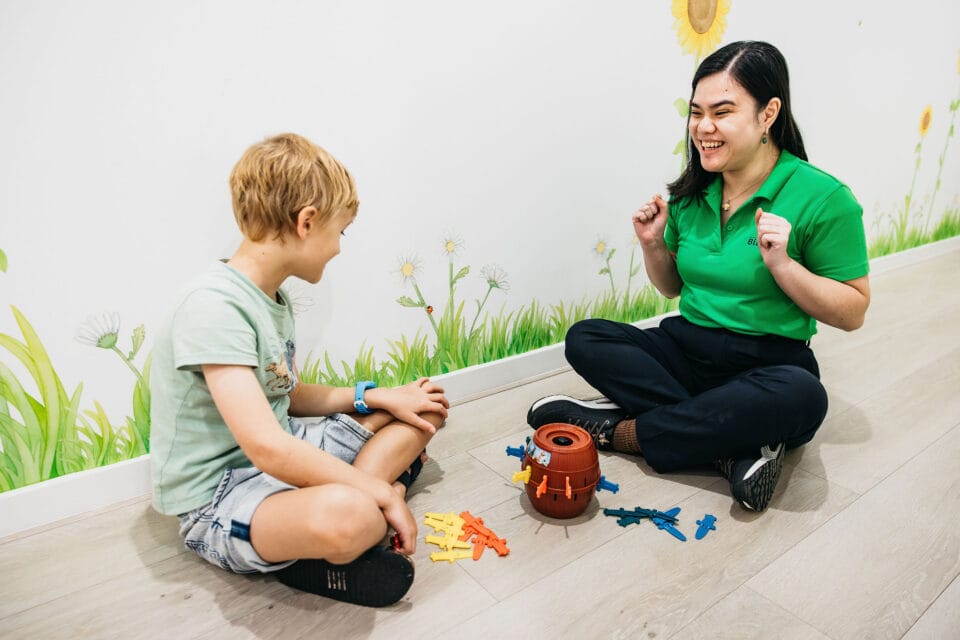 Introductory Pack for Early Learning Centres & Kindergartens 6 Child playing with Pop Up Pirate in OT