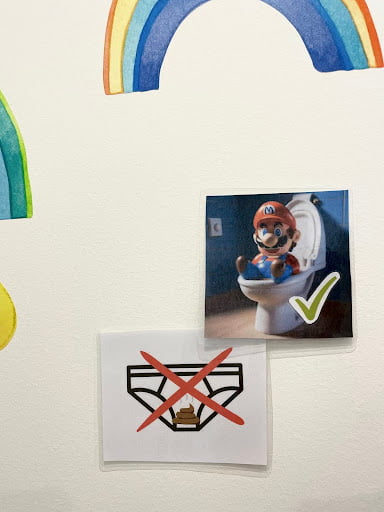 Toilet Training Strategies for Kids with Developmental Support Needs 2 Mario on a toilet
