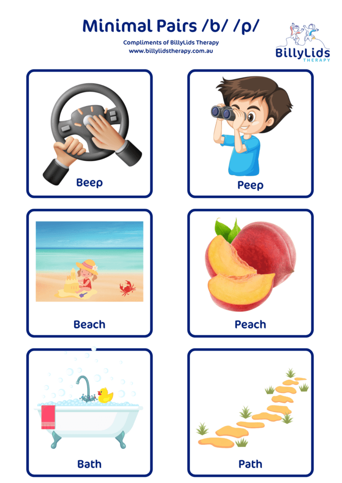 Minimal Pairs - a Parent’s Guide 27 Minimal Pair b → p 2