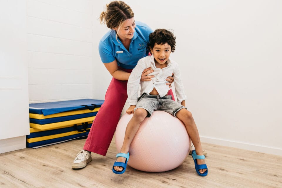 Introductory Pack for Early Learning Centres & Kindergartens 4 child bouncing on a ball